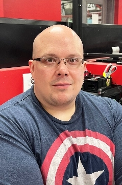 a person wearing glasses