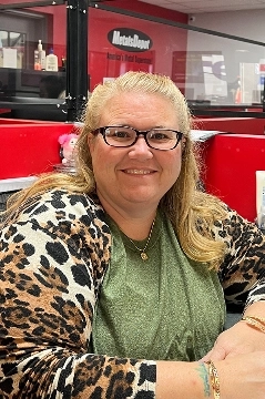 a person wearing glasses
